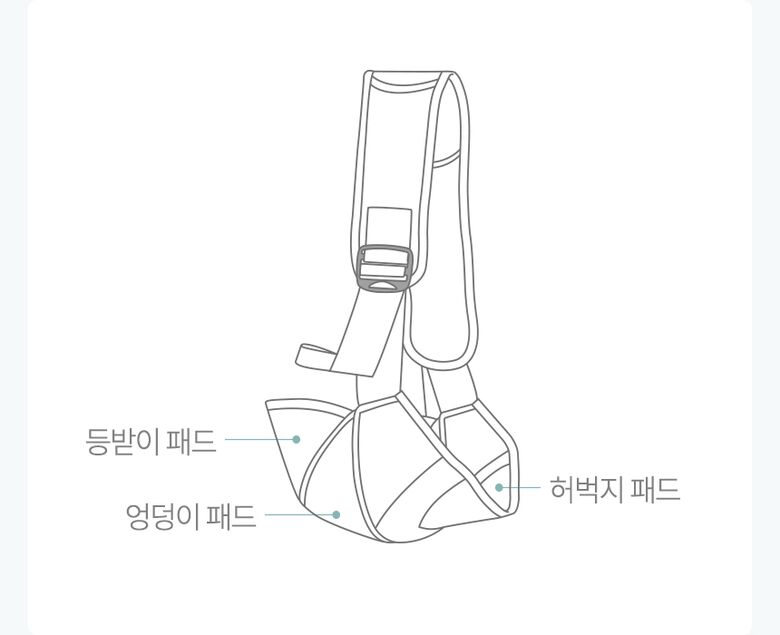 폴딩사이드힙시트 일러스트
